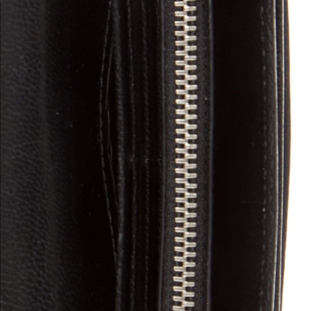Prada Silver & Black Leather Continental Wallet - Picture 11 of 17